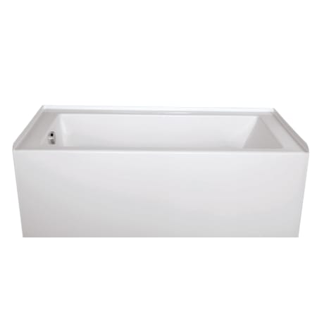 Hydrosystems Shannon 60" Three Wall Alcove Acrylic Soaking Tub with Right Drain, and Overflow White