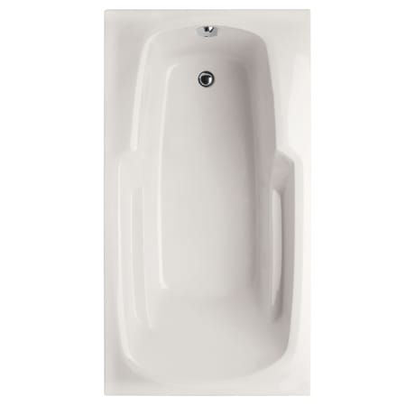 Hydrosystems Solo 54" Drop In Acrylic Soaking Tub with Reversible Drain, Drain Assembly, and Overflow White