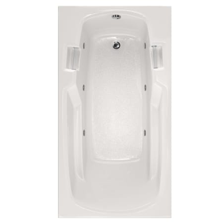 Hydrosystems Studio 60" Drop In Acrylic Whirlpool Tub with Reversible Drain, and Overflow White