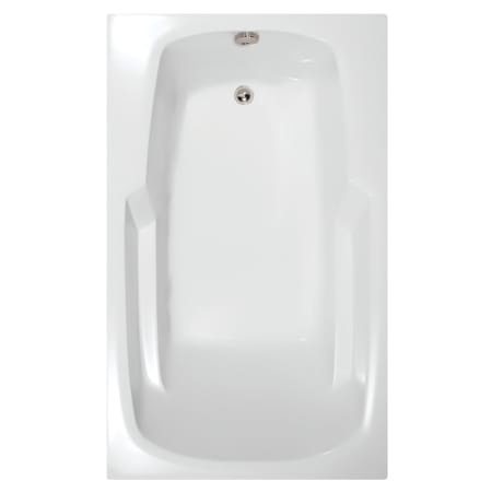 Hydrosystems Studio 60" Drop In Acrylic Soaking Tub with Reversible Drain, and Overflow White