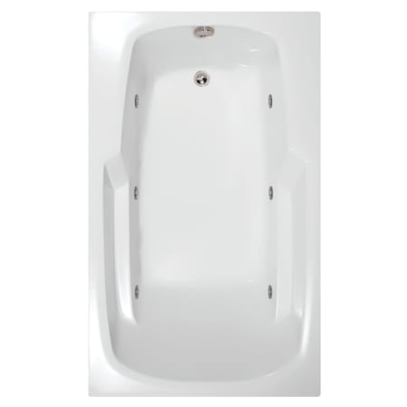 Hydrosystems Studio 60" Drop In Acrylic Whirlpool Tub with Reversible Drain, and Overflow White