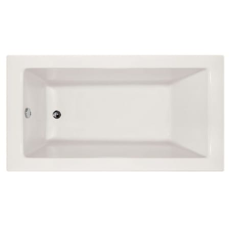 Hydrosystems Three Wall Alcove Acrylic Soaking Tub with Drain White