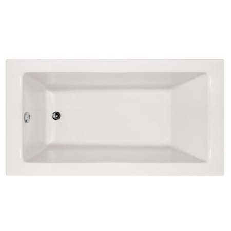 Hydrosystems Sydney 72" Three Wall Alcove Acrylic Air Tub with Left Drain, Drain Assembly, and Overflow White
