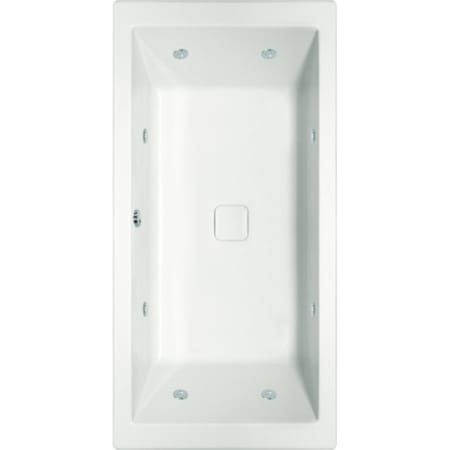 Hydrosystems Versailles 72" x 36" Drop In Acrylic Whirlpool Tub with Center Drain White