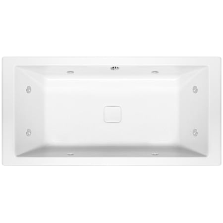 Hydrosystems Versailles 72" Drop In Acrylic Whirlpool Tub with Center Drain, Drain Assembly, and Overflow White