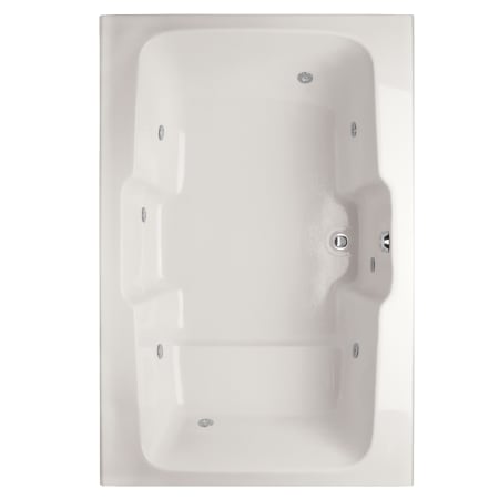 Hydrosystems Victoria 73" Drop In Acrylic Whirlpool Tub with Center Drain, Drain Assembly, and Overflow White