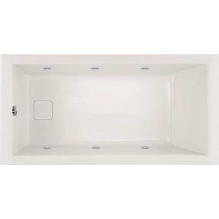 Hydrosystems Marlie 60" Drop In Acrylic Whirlpool Tub with Reversible Drain, Drain Assembly, and Overflow White