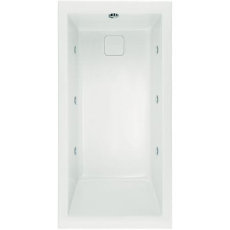 Hydrosystems Marlie 66" Drop In Acrylic Whirlpool Tub with Reversible Drain, Drain Assembly, and Overflow White