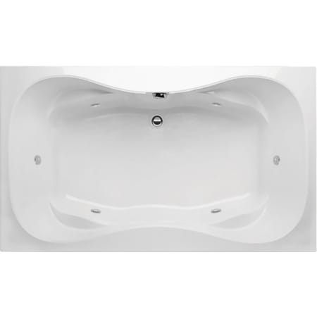 Hydrosystems Studio 72" Drop In Acrylic Whirlpool Tub with Center Drain and Overflow White