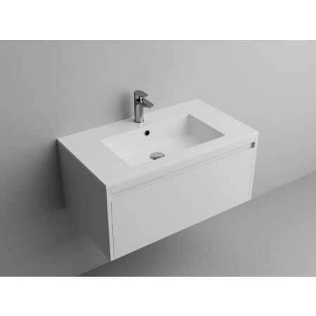 ICO Bath Calma 32" Stone Composite Vanity Top Gloss White