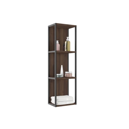 ICO Bath Accent 43-1/4" Pine Wall Mounted Bathroom Cabinet Dark Walnut