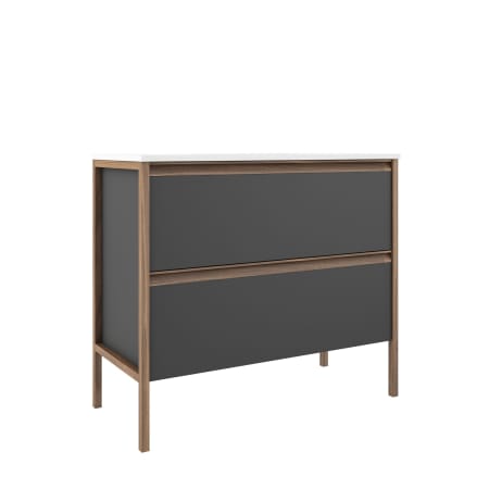 ICO Bath Tempo 36" Single Free Standing Vanity Cabinet - Less Vanity Top Ash Grey