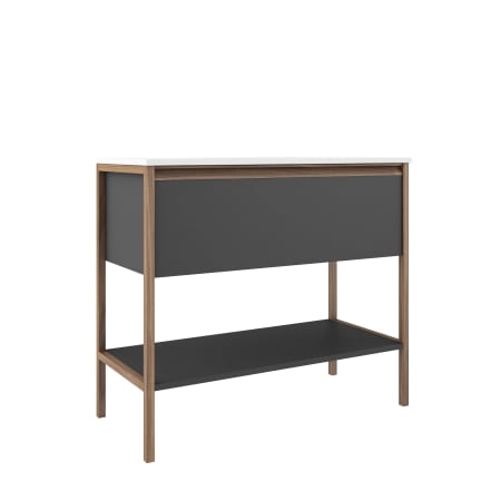 ICO Bath Tempo 36" Single Free Standing Vanity Cabinet - Less Vanity Top Ash Grey