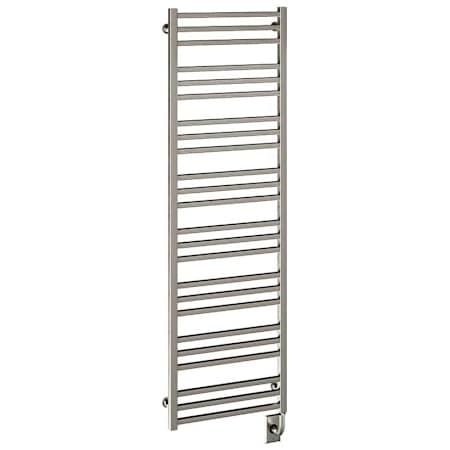 ICO Bath Tuzio Avento 19-1/2"W x 64"H 120 V Plug-In Steel Towel Warmer Brushed Nickel