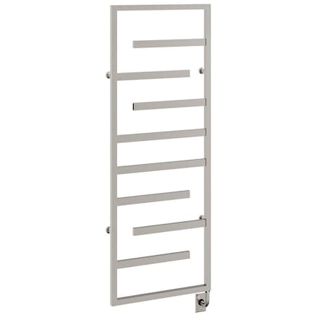ICO Bath Tuzio Vasto 23-1/2"W x 64"H 120 V Plug-In Steel Towel Warmer Brushed Nickel