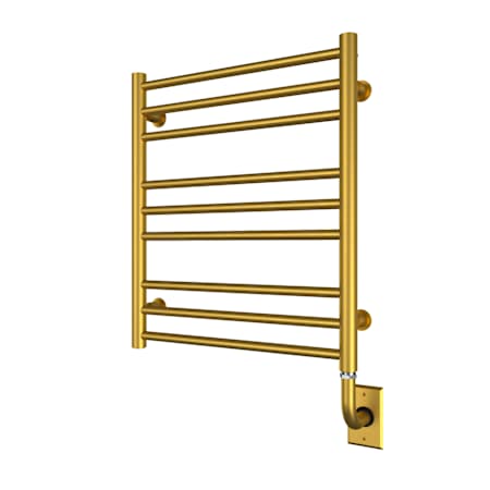 ICO Bath Tuzio Sorano 19-1/2" W x 23" H Hydronic Steel Towel Warmer - Valve Set and Installation Kit Not Included Brushed Gold Dark