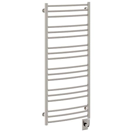 ICO Bath Tuzio Laveno 19-1/2"W x 47-1/2"H Hydronic Steel Towel Warmer Brushed Nickel