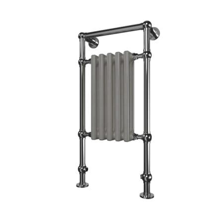 ICO Bath Tuzio Harley 18-1/2" W x 37" H Hydronic Steel Towel Warmer - Valve Set and Installation Kit Not Included Chrome