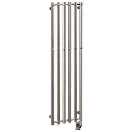 ICO Bath Tuzio Rosendal 16-1/2"W x 59"H Hydronic Steel Towel Warmer Brushed Nickel
