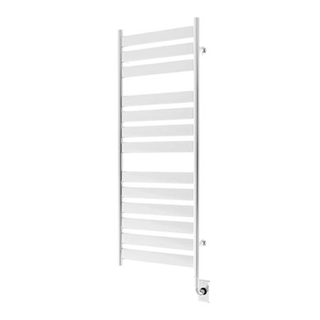 ICO Bath Tuzio Romano 19-1/2"W x 51"H 120 V Hydronic Stainless Steel Towel Warmer Chrome