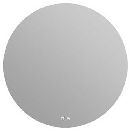 ICO Bath Bennett 36" Diameter Modern Circular Aluminum Frameless Bathroom Wall Mirror with Light N/A