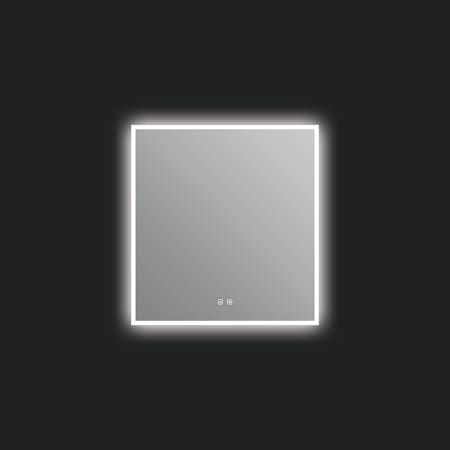 ICO Bath Camden 30" W x 32" H Modern Rectangular Aluminum Frameless Bathroom Wall Mirror with Light N/A