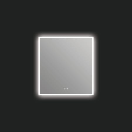 ICO Bath Camden 30" W x 32" H Modern Rectangular Aluminum Frameless Bathroom Wall Mirror with Light N/A