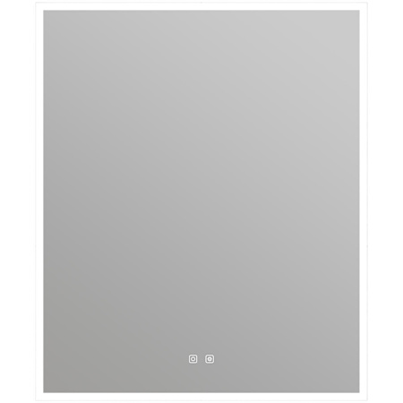 ICO Bath Camden 30" W x 36" H Modern Rectangular Aluminum Frameless Bathroom Wall Mirror with Light N/A