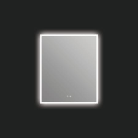 ICO Bath Camden 30" W x 36" H Modern Rectangular Aluminum Frameless Bathroom Wall Mirror with Light N/A