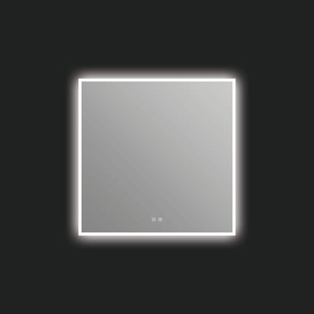 ICO Bath Camden 36" W x 36" H Modern Square Aluminum Frameless Bathroom Wall Mirror with Light N/A