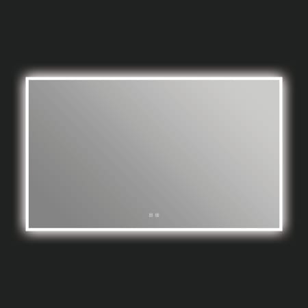 ICO Bath Camden 60" W x 36" H Modern Rectangular Aluminum Frameless Bathroom Wall Mirror with Light N/A