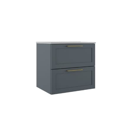 ICO Bath Rhythm 24" Wide Single Basin Vanity Set with Cabinet, Stone Composite Vanity Sink Top, Modern Legs, and Handle Pull