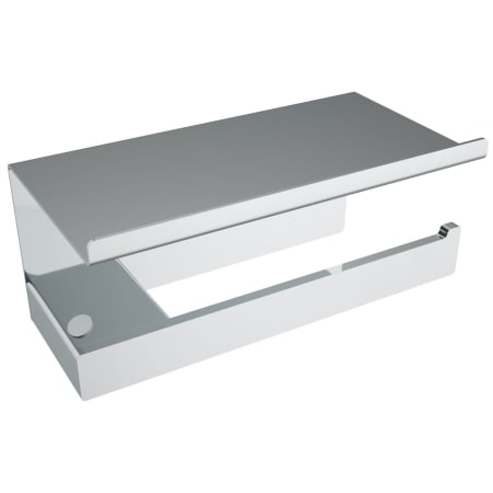 ICO Bath Volkano Cinder Wall Mounted Euro Toilet Paper Holder Chrome