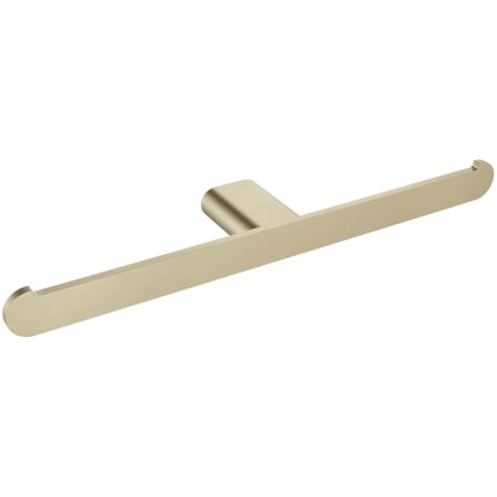 ICO Bath Volkano Flow Wall Mounted Euro Toilet Paper Holder Brushed Gold Light