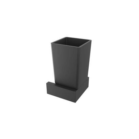 ICO Bath Volkano Fire Series Wall Mounted Tumbler and Holder Matte Black