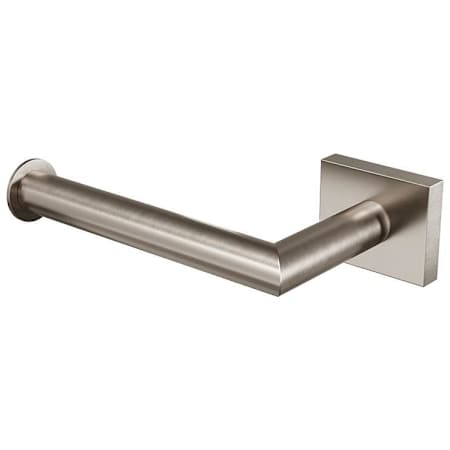 ICO Bath Crater Modern Wall Mounted Euro Toilet Paper Holder Brushed Nickel