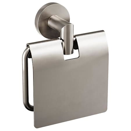 ICO Bath Summit Wall Mounted Toilet Paper Holder with Cover Brushed Nickel
