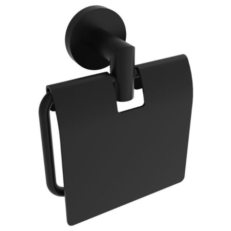 ICO Bath Volkano Summit Wall Mounted Euro Bar Toilet Paper Holder Matte Black