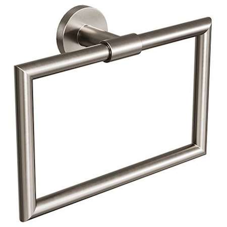 ICO Bath Summit 6-3/16" Wall Mounted Towel Ring Brushed Nickel