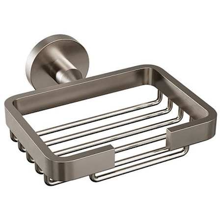 ICO Bath Summit Wall Mounted Soap Basket Brushed Nickel