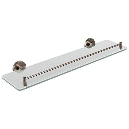 ICO Bath Lava 21" Brass Bathroom Shelf Brushed Nickel