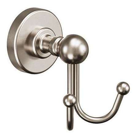 ICO Bath Ember Double Robe Hook Brushed Nickel