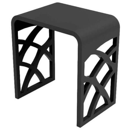 ICO Bath Volkano 16-3/4" Tall Portable Shower Seat Matte Black