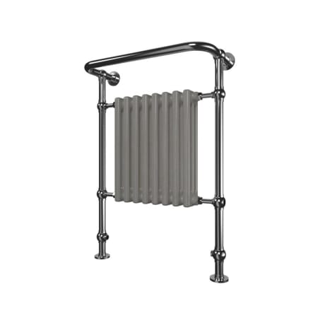 ICO Bath Tuzio Flanders 26-1/2"W x 37"H Programmable Electric Hardwired Steel Towel Warmer Chrome