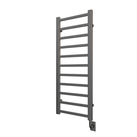 ICO Bath Tuzio Milano 19-1/2"W x 50-1/2"H 110 V Hardwired Steel Towel Warmer Brushed Nickel