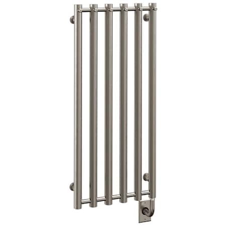 ICO Bath Tuzio Rosendal 16-1/2"W x 37-1/2"H 120 V Hardwired Steel Towel Warmer Brushed Nickel