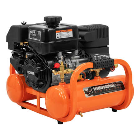 Industrial Air 4 Gal 155 Max PSI Single-Stage Portable Gas Reciprocating Air Compressor N/A
