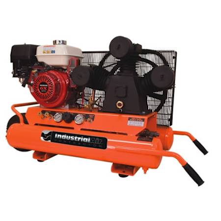 Industrial Air 9 HP 9 Gal 155 Max PSI Single-Stage Portable Gas Reciprocating Air Compressor N/A