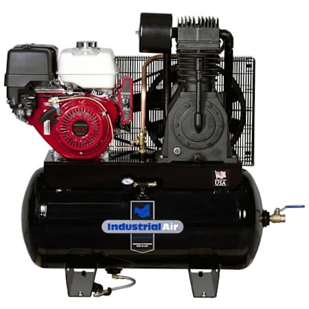 Industrial Air 13 HP 30 Gal 175 Max PSI 22 CFM Two-Stage Truck Mount Gas Reciprocating Air Compressor N/A