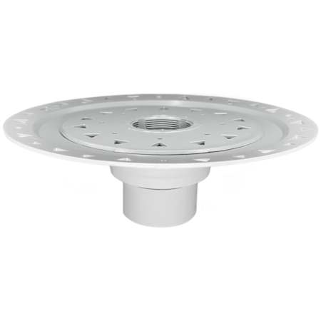 Infinity Drain Bonded Flange PVC Drain with 2" Throat and 2", 3", and 4" Outlet N/A
